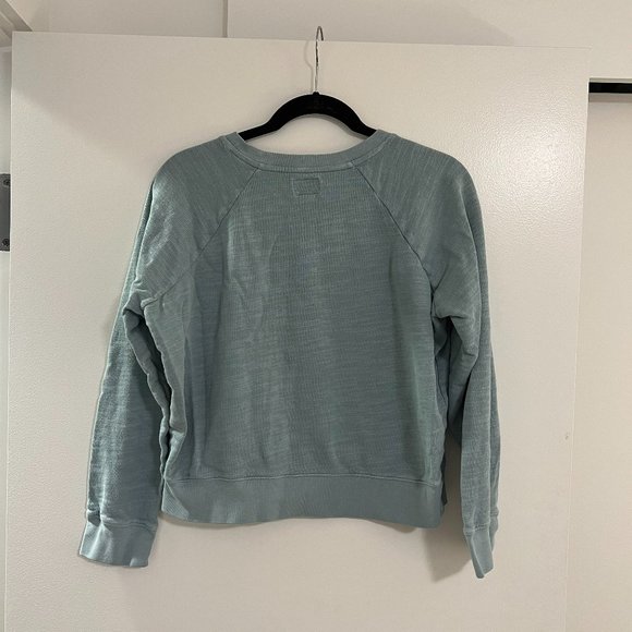 J.Crew Crewneck Pullover in Vintage Cotton Terry, Sounds Blue, M - Picture 3 of 4